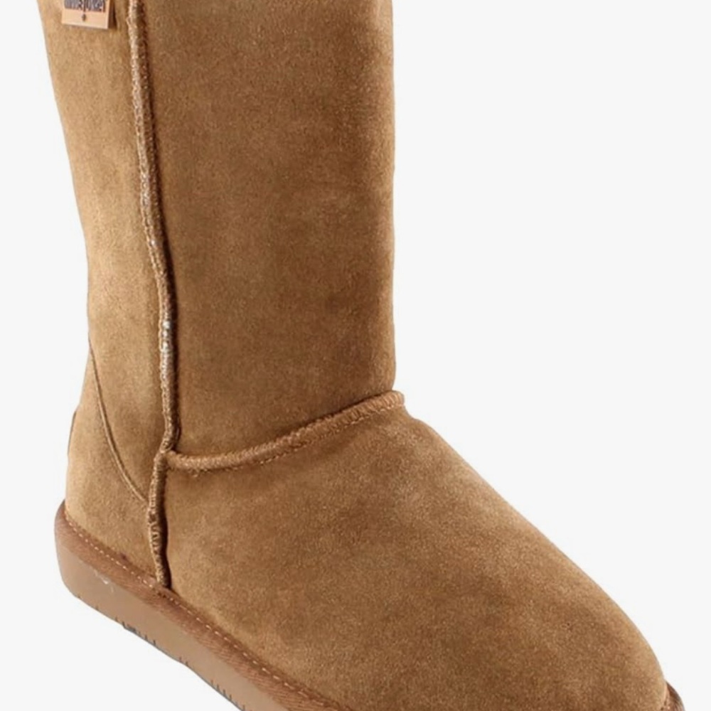 Minnetonka  Women’s  Olympia Suede Boots.  Sheepskin Lining Easy Slip On.  NWOT - Picture 12 of 15